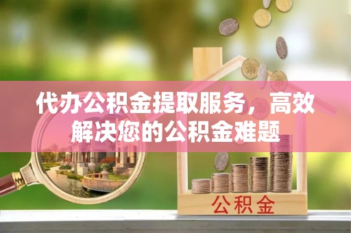 界首代办公积金提取服务，高效解决您的公积金难题