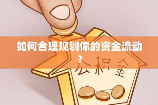 界首如何合理规划你的资金流动？