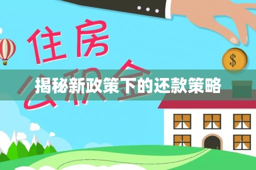 界首揭秘新政策下的还款策略