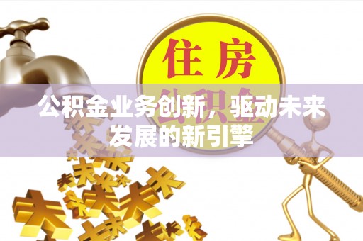 界首公积金业务创新，驱动未来发展的新引擎