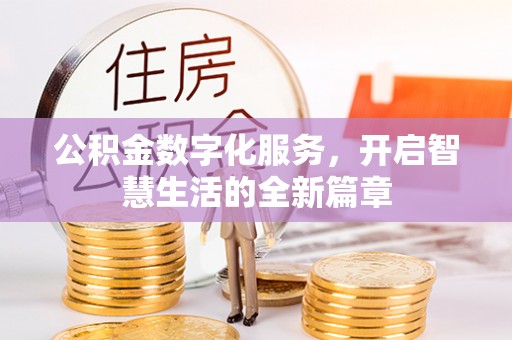 界首公积金数字化服务，开启智慧生活的全新篇章