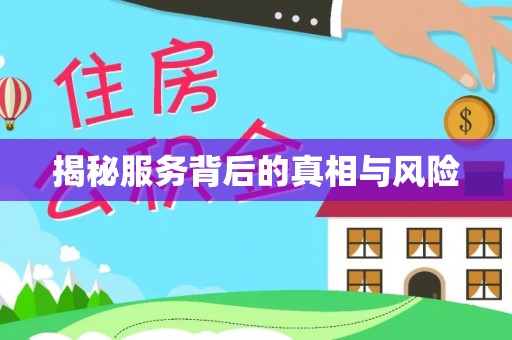 界首揭秘服务背后的真相与风险