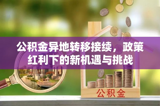 界首公积金异地转移接续，政策红利下的新机遇与挑战