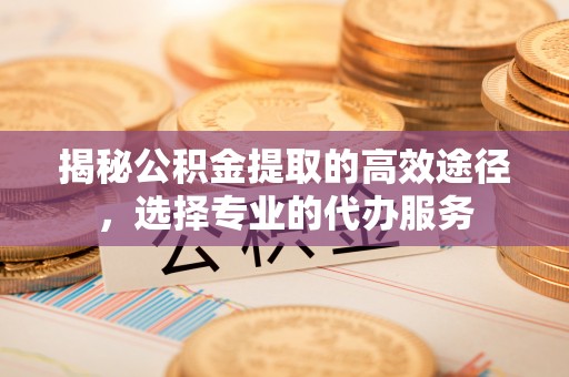 界首揭秘公积金提取的高效途径，选择专业的代办服务