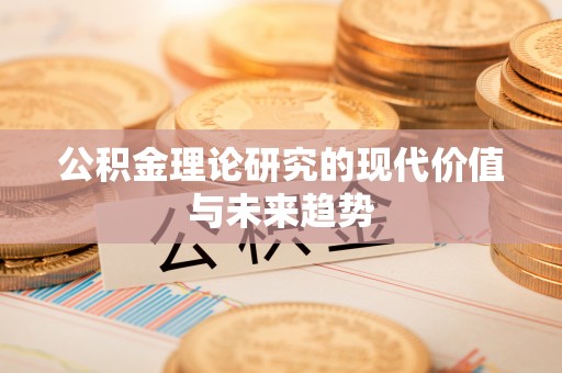 界首公积金理论研究的现代价值与未来趋势