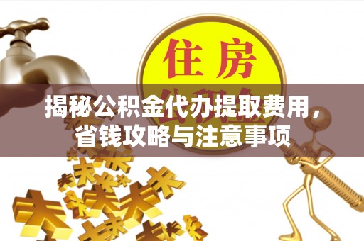 界首揭秘公积金代办提取费用，省钱攻略与注意事项