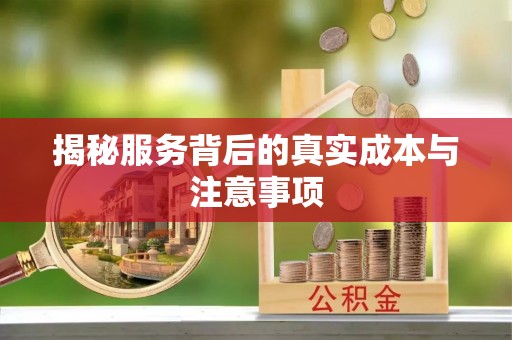 界首揭秘服务背后的真实成本与注意事项