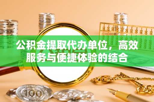 界首公积金提取代办单位，高效服务与便捷体验的结合