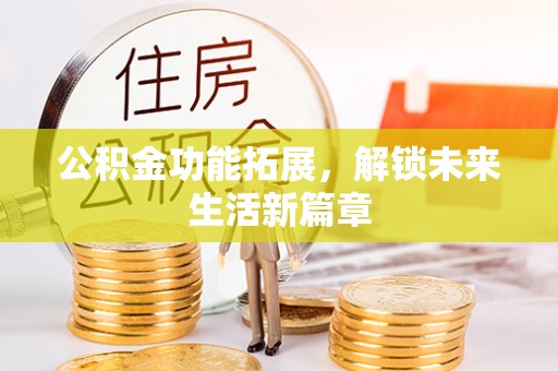 界首公积金功能拓展，解锁未来生活新篇章