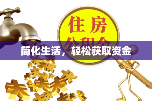 界首简化生活，轻松获取资金