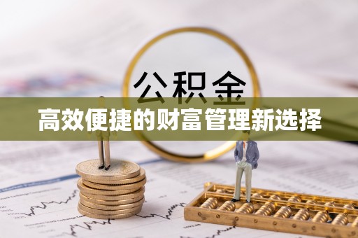 界首高效便捷的财富管理新选择
